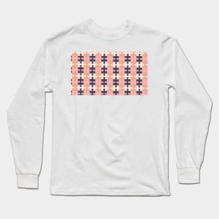 Puzzle Pattern Long Sleeve T-Shirt